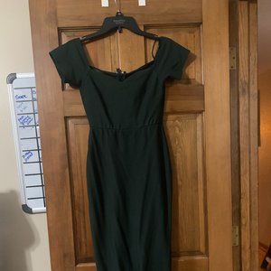 Dark Green, Fitted Dress by LULU's